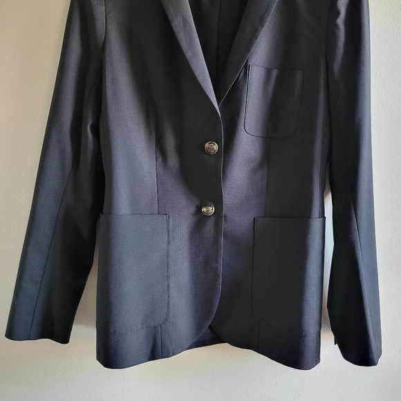 Aritzia Talula Exeter School Boy Button Wool Blend Causal Business Blazer - Picture 6 of 13